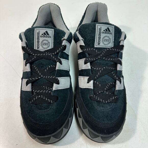 WORN TWICE Neighborhood x adidas Adimatic ‘Black’ Suede Skate Streetwear 12 main image 11